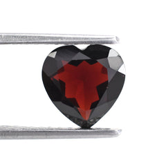 DARK RED GARNET CUT HEART (CLEAN) 9MM 2.65 Cts.