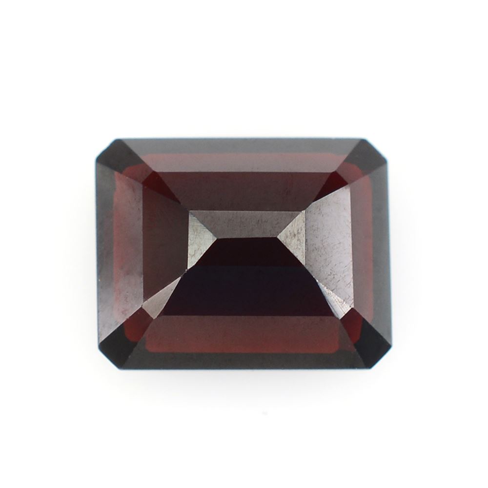 DARK RED GARNET CUT OCTAGON (BLACK) 10X8MM 4.13 Cts.