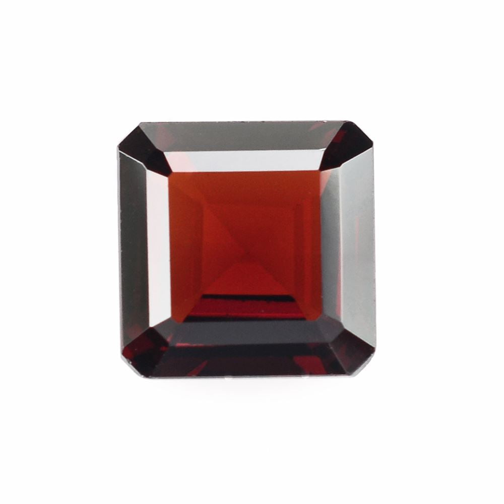 DARK RED GARNET CUT SQUARE-OCTAGON 7MM 1.71 Cts.