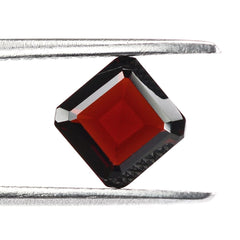 DARK RED GARNET CUT SQUARE-OCTAGON 7MM 1.71 Cts.