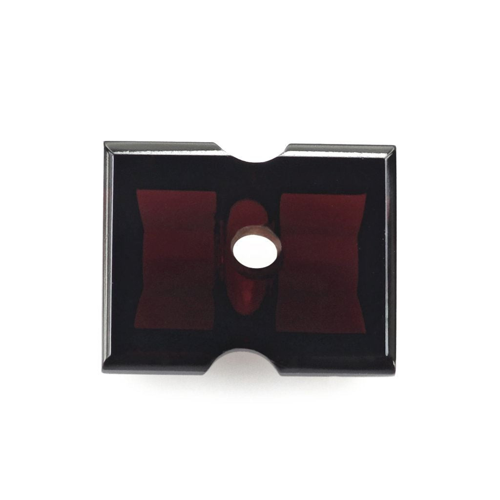 RED GARNET BAGUETTES CAB WITH CARVED BELT (FULL DRILL) 10X8MM 4.23 Cts.