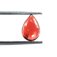 GARNET PLAIN PEAR CAB (OPEN RED)(HI)10.00X7.00 MM 2.65 Cts.