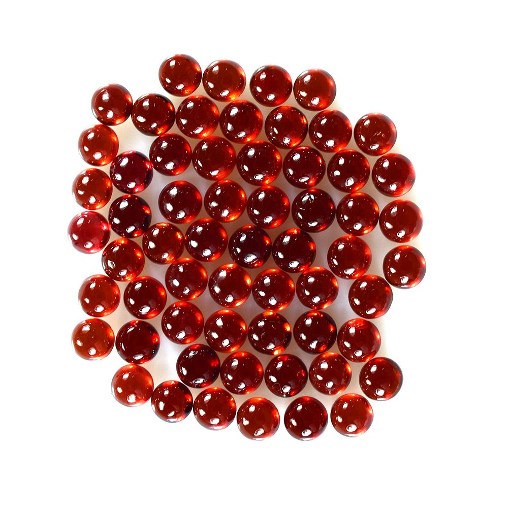 GARNET PLAIN ROUND CAB (MEDIUM RED)(VSI) 4.00X4.00 MM 0.40 Cts.