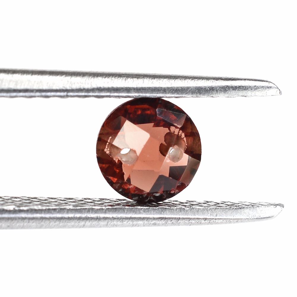 RED GARNET BRIOLETTE ROUND WITH (TWO FULL DRILL) 5MM 0.61 Cts.