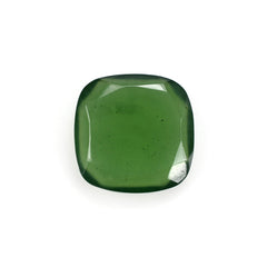 GREEN SERPENTINE BOTH SIDE TABLE CUT CUSHION 12MM 4.60 Cts.