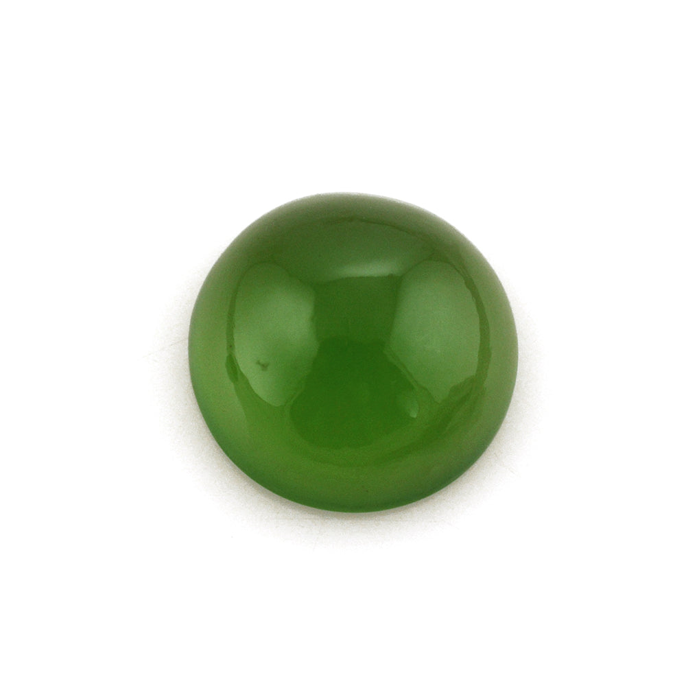 GREEN SERPENTINE ROUND CAB 12MM 5.20 Cts.