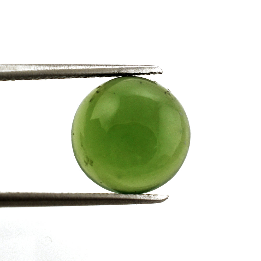 GREEN SERPENTINE ROUND CAB 12MM 5.20 Cts.