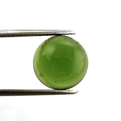 GREEN SERPENTINE ROUND CAB 12MM 5.20 Cts.