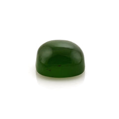 GREEN SERPENTINE CUSHION CAB 10MM 4.70 Cts.