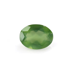 GREEN SERPENTINE CUT OVAL 8X6MM 0.97 Cts.