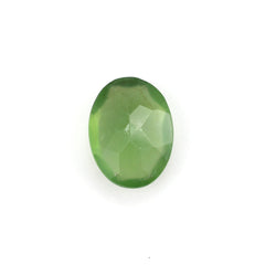 GREEN SERPENTINE CUT OVAL 8X6MM 0.97 Cts.