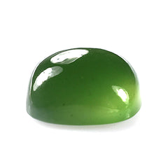 GREEN SERPENTINE PLAIN CUSHION CAB 12MM 6.95 Cts.