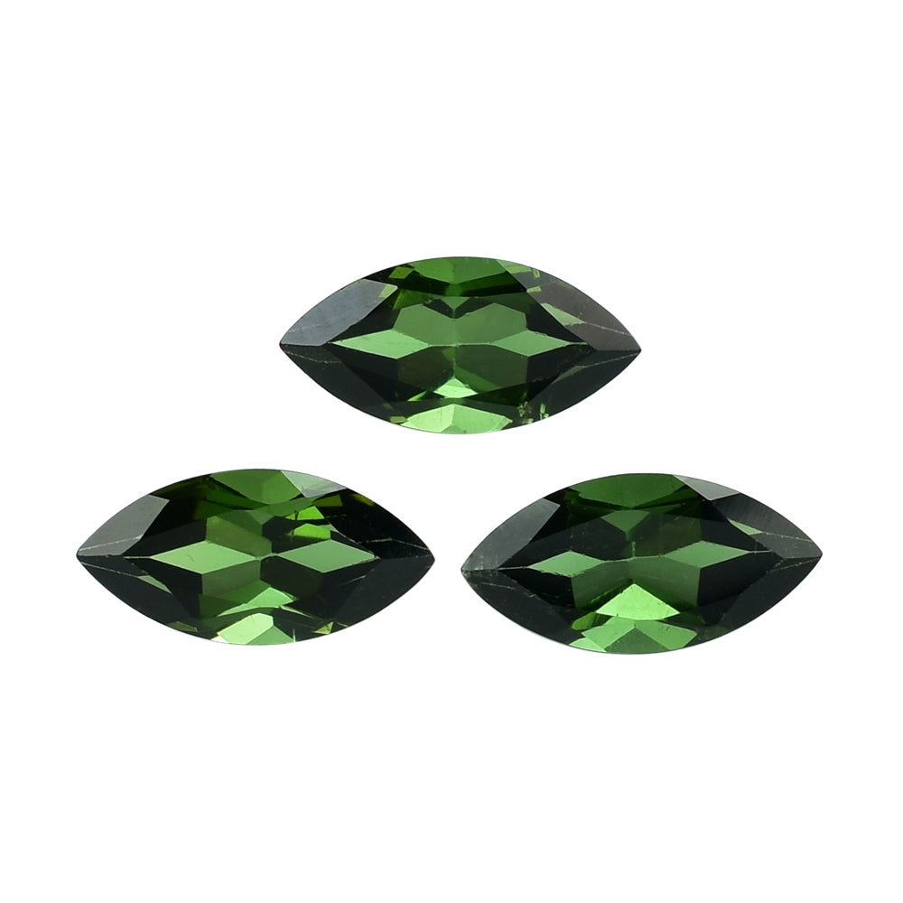 GREEN TOURMALINE CUT MARQUISE 8x4MM 0.60 Cts.