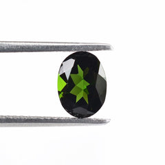 GREEN TOURMALINE CUT OVAL (MEDIUM) 8X6MM 1.24Cts.