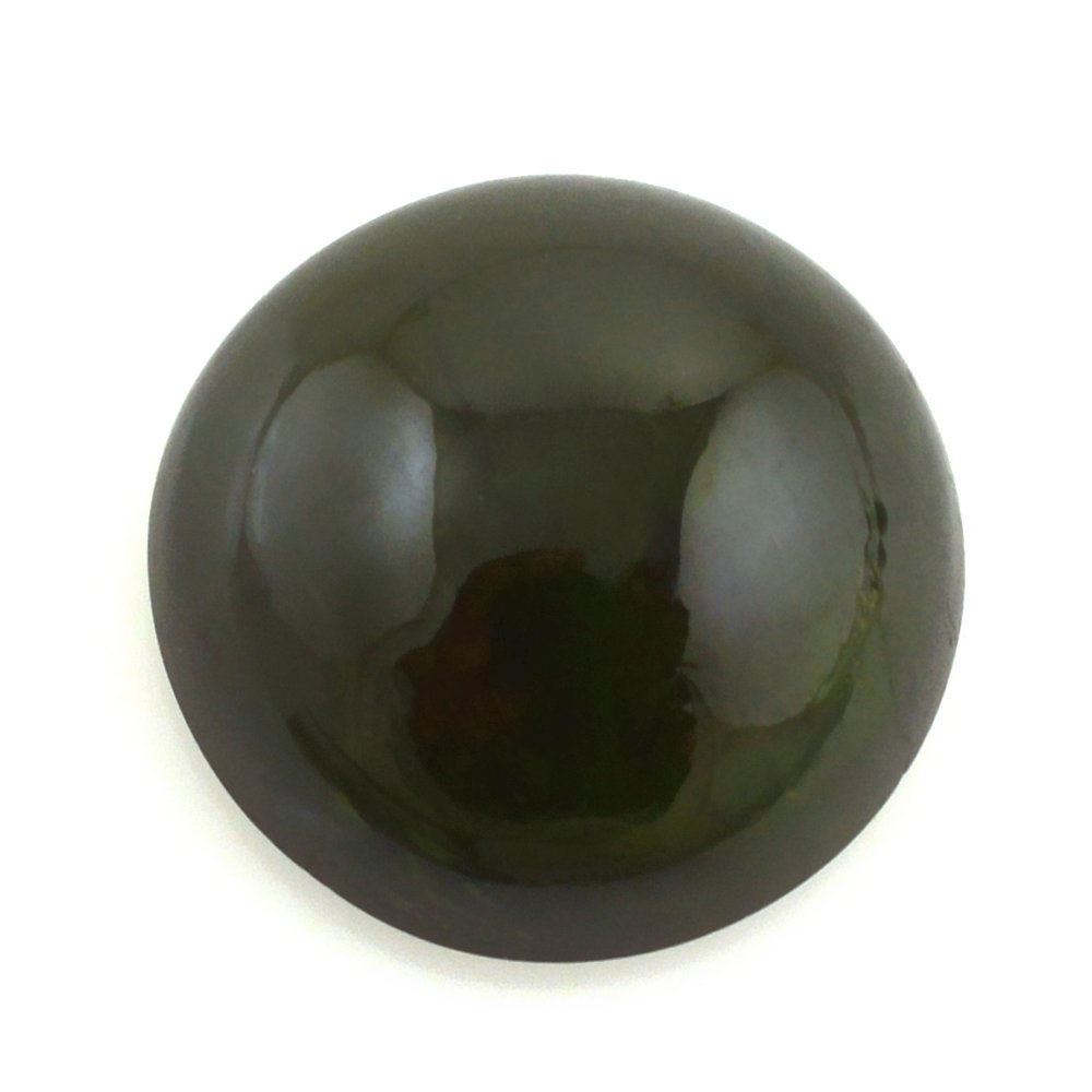 GREEN TOURMALINE ROUND CAB (DARK) 10MM 4.15 Cts.