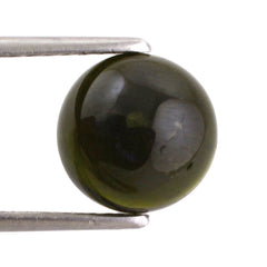 GREEN TOURMALINE ROUND CAB (DARK) 10MM 4.15 Cts.