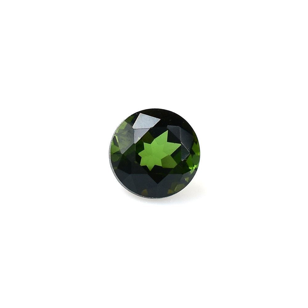 GREEN TOURMALINE CUT ROUND (DARK) 4MM 0.27 Cts.