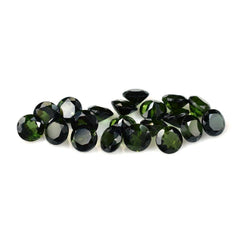 GREEN TOURMALINE CUT ROUND (DARK) 4MM 0.27 Cts.