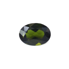 GREEN TOURMALINE CUT OVAL (DARK/HI) 7X5MM 0.65 Cts.