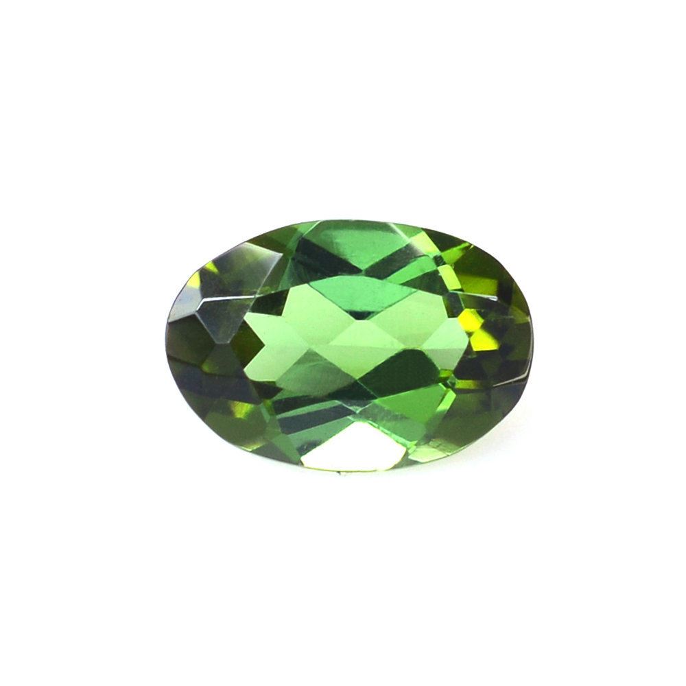 GREEN TOURMALINE CUT OVAL (MEDIUM/SI) 6X4MM 0.44 Cts.