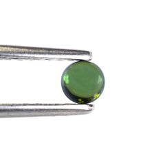 GREEN TOURMALINE ROUND CAB (DARK/SI) 4MM 0.34 Cts.