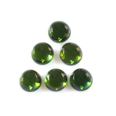 GREEN TOURMALINE ROUND CAB (DARK/SI) 4MM 0.34 Cts.