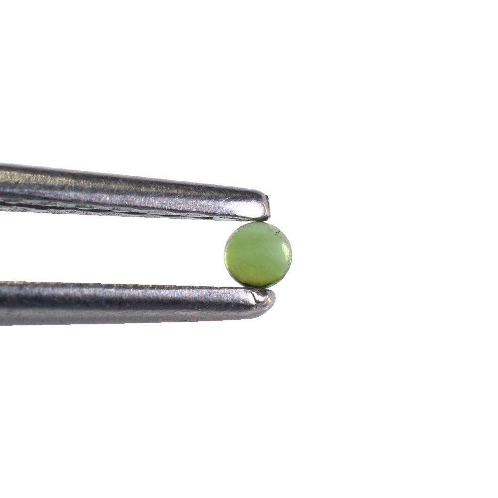 GREEN TOURMALINE ROUND CAB (MEDIUM/SI) 1.90MM 0.04 Cts.