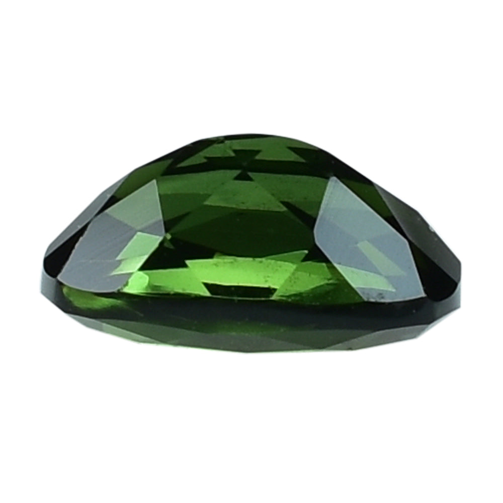 GREEN TOURMALINE CUT CUSHION (DARK) 7X5MM 0.75 Cts.