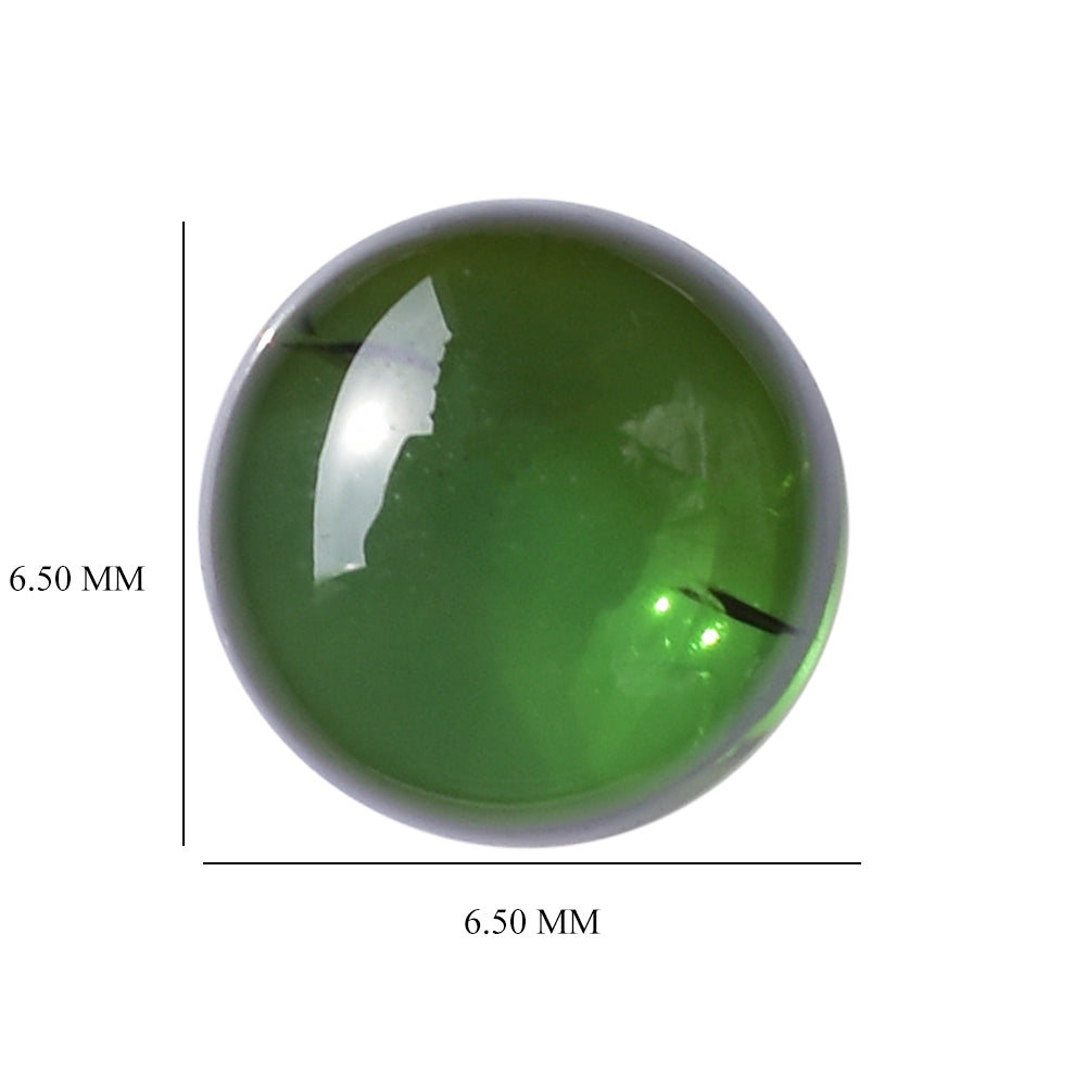 GREEN TOURMALINE ROUNDEL 6.30MM 1.52 Cts.