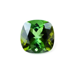 OLD GREEN TOURMALINE CUT CUSHION (MEDIUM/SI) 7.50MM 1.75 Cts.