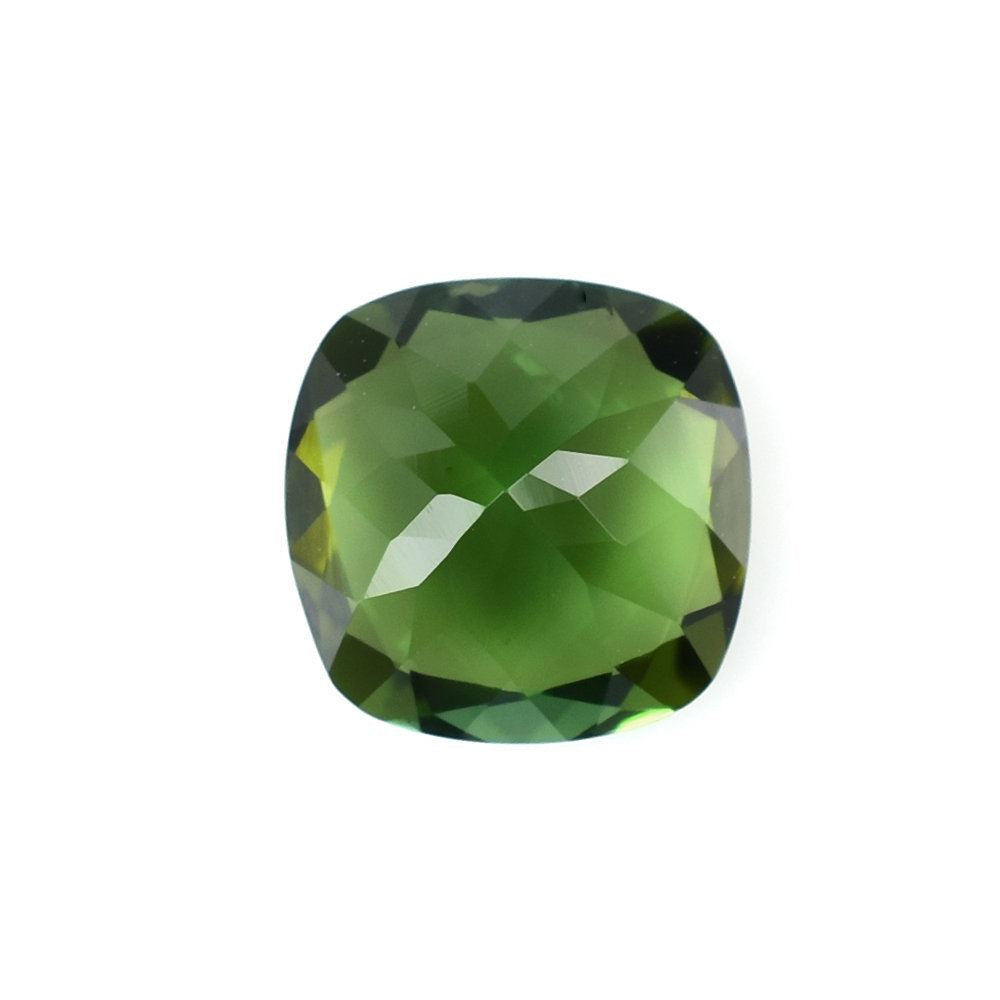 OLD GREEN TOURMALINE CUT CUSHION (MEDIUM/SI) 7.50MM 1.75 Cts.