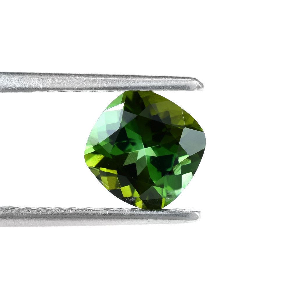 OLD GREEN TOURMALINE CUT CUSHION (MEDIUM/SI) 7.50MM 1.75 Cts.