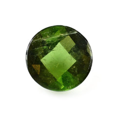 OLD GREEN TOURMALINE CHECKER CUT ROUND (MEDIUM/HI) 9MM 2.64 Cts.