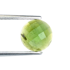 OLD GREEN TOURMALINE CHECKER CUT ROUND (MEDIUM/HI) 9MM 2.64 Cts.