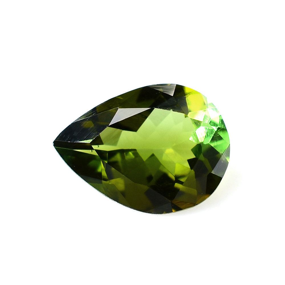 OLD GREEN TOURMALINE CUT PEAR (MEDIUM) 9X7MM 1.34 Cts.