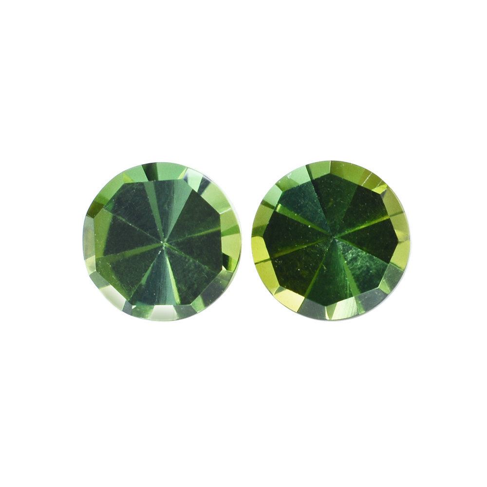 GREEN TOURMALINE SPECIAL CUT ROUND (LITE) 5MM 0.53 Cts.