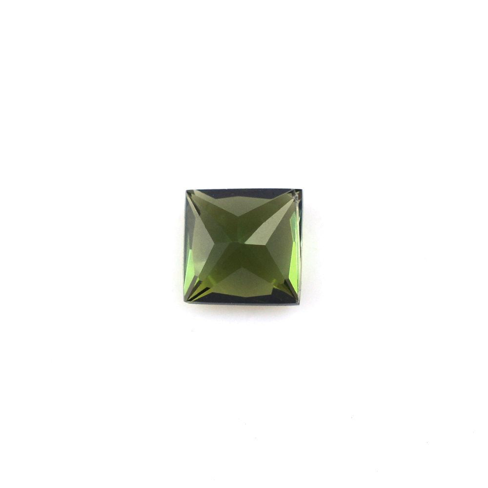 GREEN TOURMALINE PRINCESS CUT SQUARE (MEDIUM) 3.50MM 0.20 Cts.