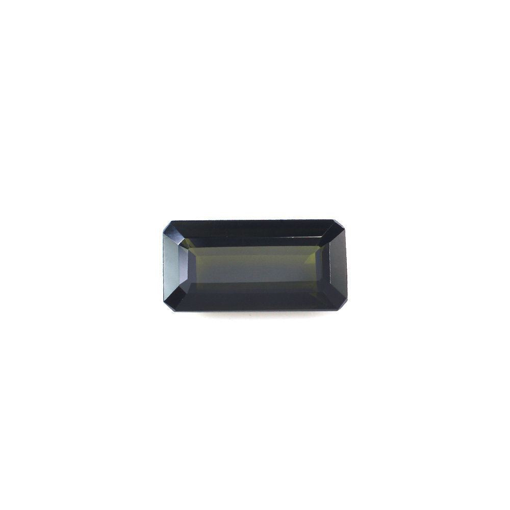 GREEN TOURMALINE CUT OCTAGON (VERY DARK) 14X7MM 3.65 Cts.