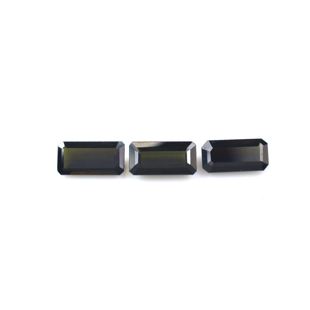GREEN TOURMALINE CUT OCTAGON (VERY DARK) 14X7MM 3.65 Cts.