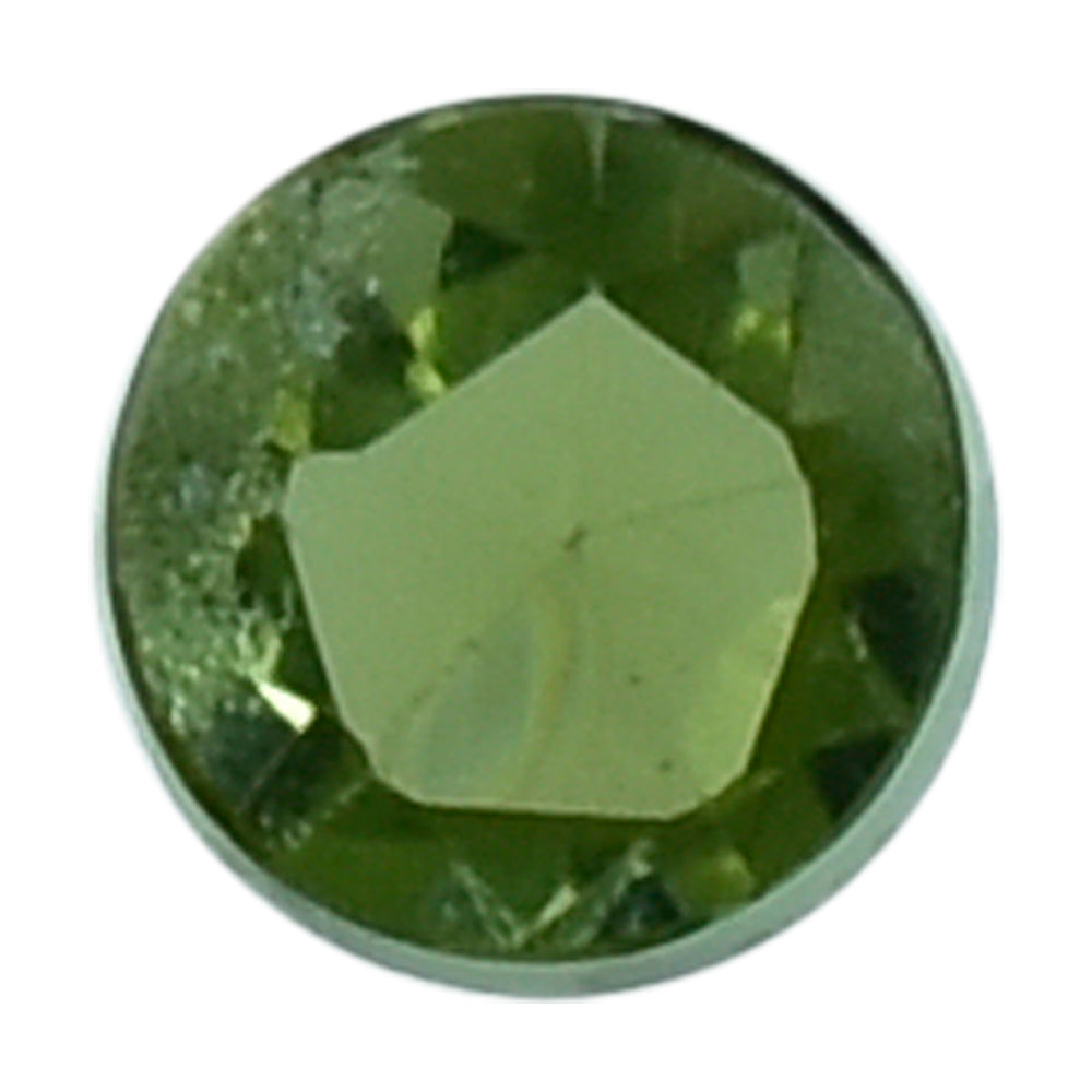 GREEN TOURMALINE (OPEN COLOR) (SI) ROSE CUT ROUND CAB 2MM 0.06 Cts.