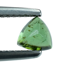 GREEN TOURMALINE (OPEN COLOR) (SI) SUGARLOAF TRILLION CAB (FLAT BOTTOM) 5MM (TH. 3.25-3.65MM) 0.60 Cts.