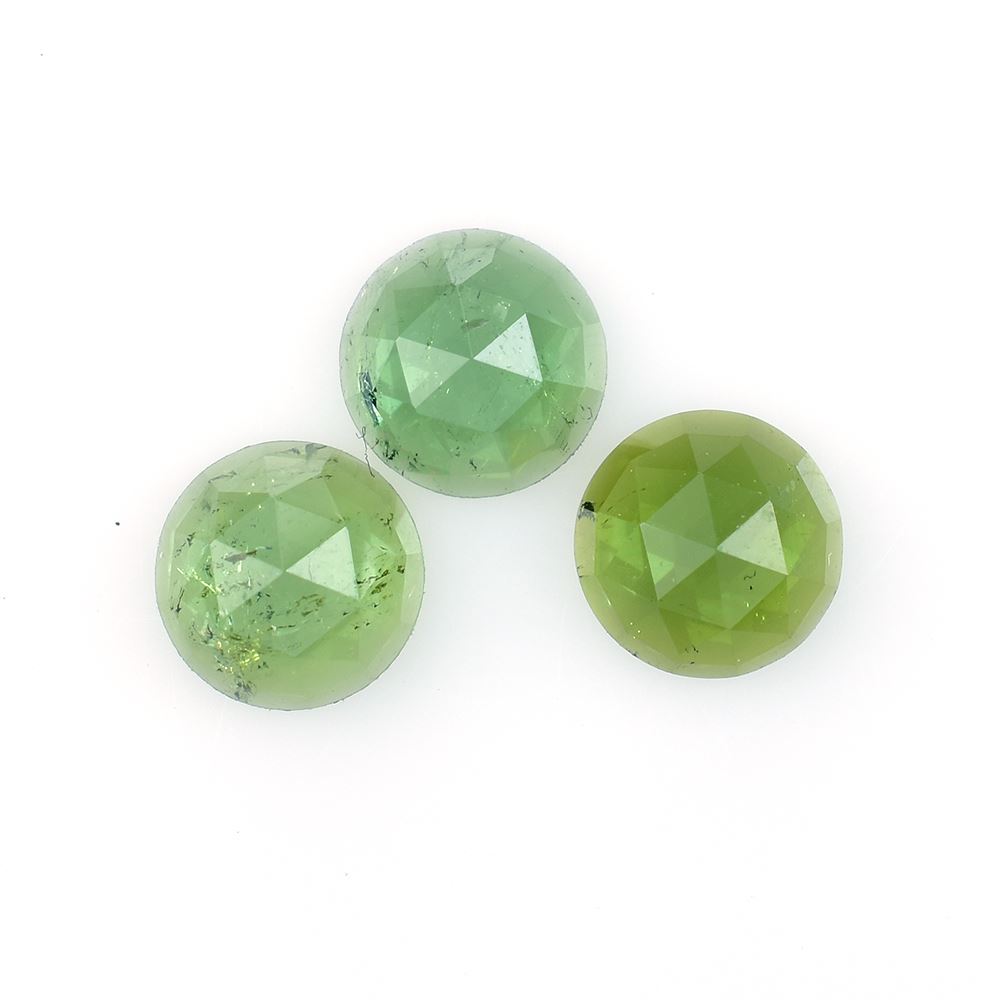 GREEN TOURMALINE CUT ROUND (MEDIUM) (HI) 7.00X7.00MM 1.25 Cts.