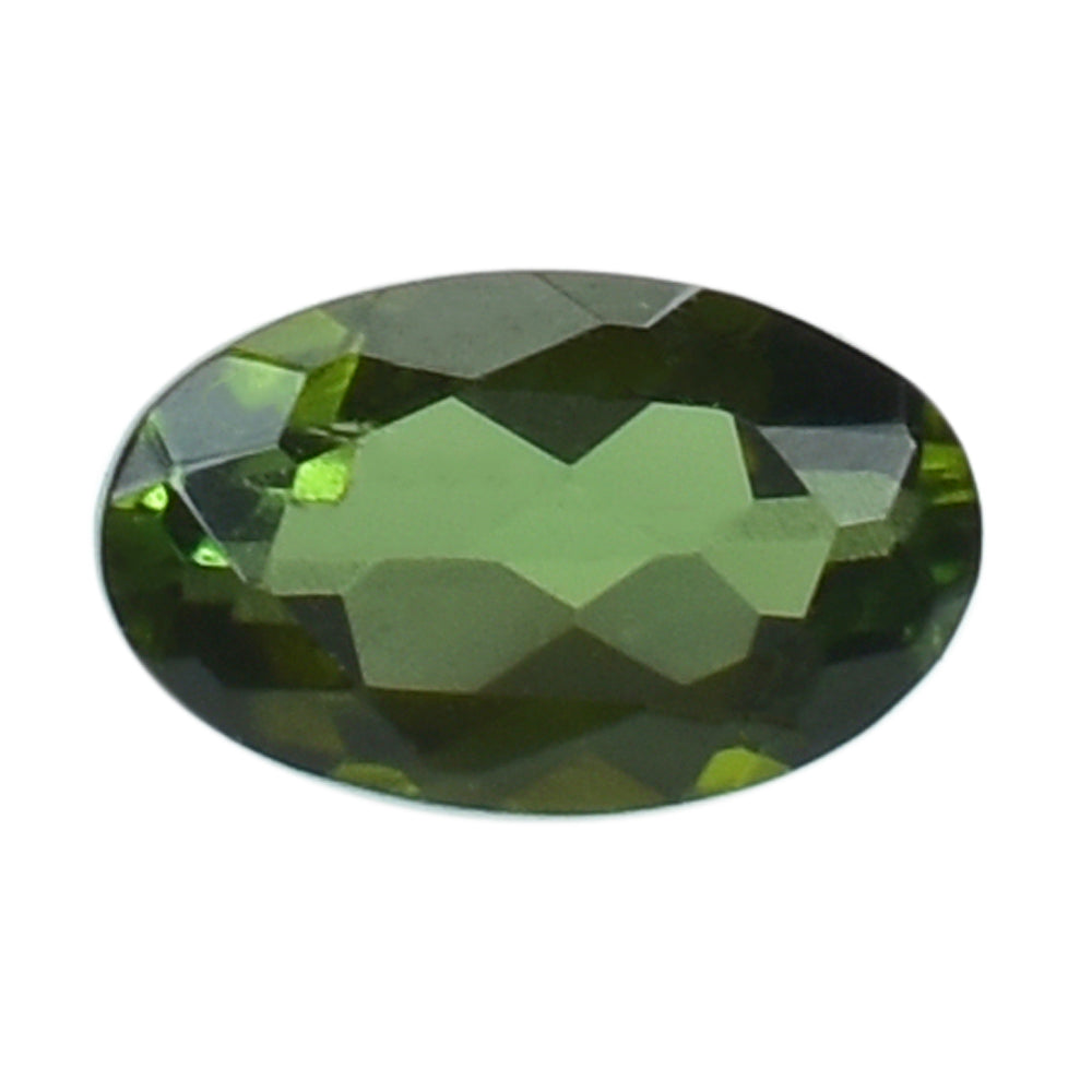 GREEN TOURMALINE CUT OVAL 5X3MM 0.24 Cts.