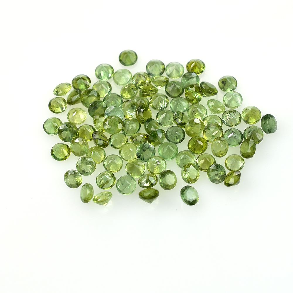 GREEN TOURMALINE CUT ROUND (MEDIUM) (HI) 3.00X3.00MM 0.12 Cts.