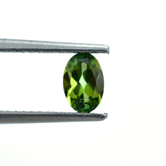 GREEN TOURMALINE CUT OVAL (MEDIUM/CLEAN) 6.00X4.00MM 0.48 Cts.