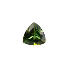 GREEN TOURMALINE CUT  TRILLION (CLEAN/DARK) 5.00X5.00MM 0.42 Cts.