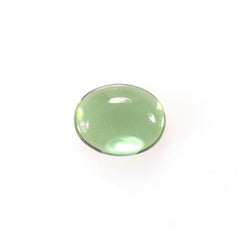 GREEN TOURMALINE PLAIN OVAL CAB LITE(CLEAN) 5.00X4.00 MM 0.43 Cts.