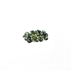 GREEN TOURMALINE CUT ROUND (DARK) 1.40X1.40 MM 0.02 Cts.