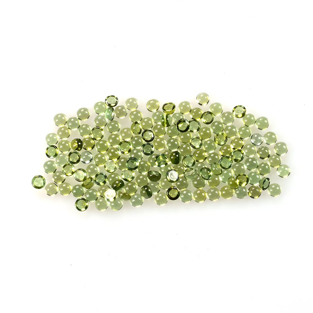 GREEN TOURMALINE ROUND CAB (MEDIUM)(SI) 2.00X2.00 MM 0.05 Cts.