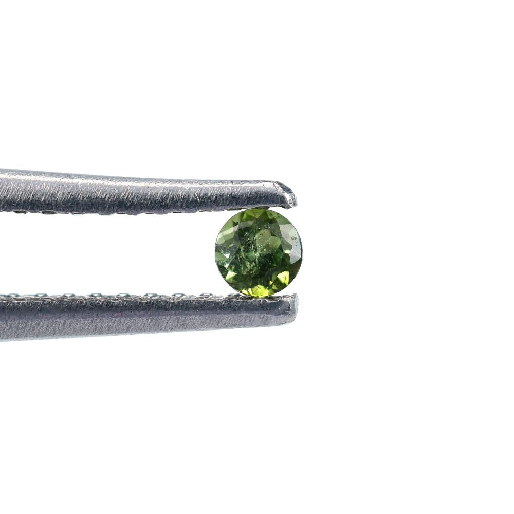 GREEN TOURMALINE CUT ROUND (MEDIUM)(SI) 2.30X2.30 MM 0.05 Cts.